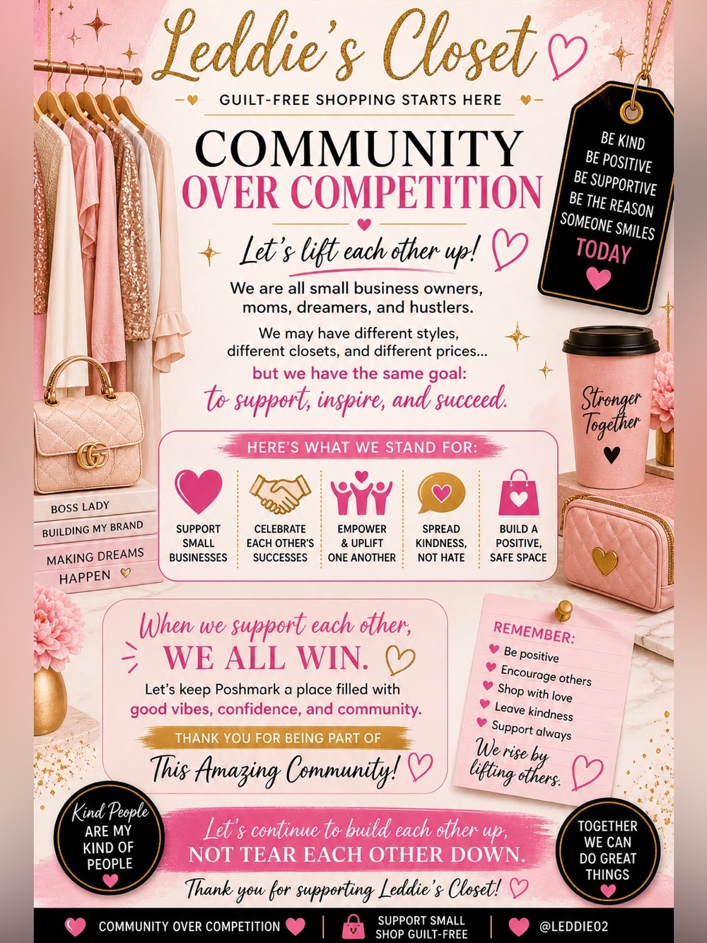 🌷COMMUNITY OVER COMPETITION🌷 💫WE ALL WIN TOGETHER 💕